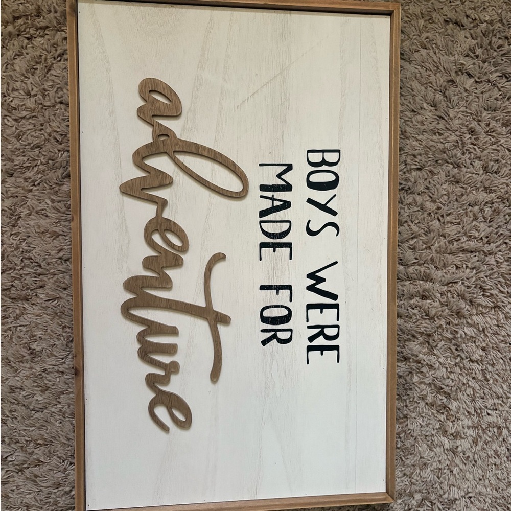 Adventure Wall Art Sign